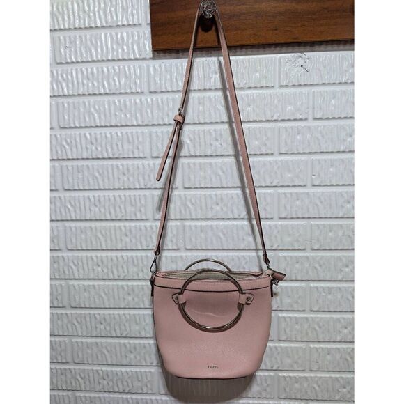 BCBG Women's Pink Solid Chrome Bangle Handles & Shoulder Strap Bag - Picture 2 of 8